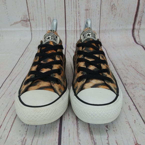 Converse All Star CT Womens Cheetah Leppard Print Sneakers Sz 6 - Picture 2 of 9